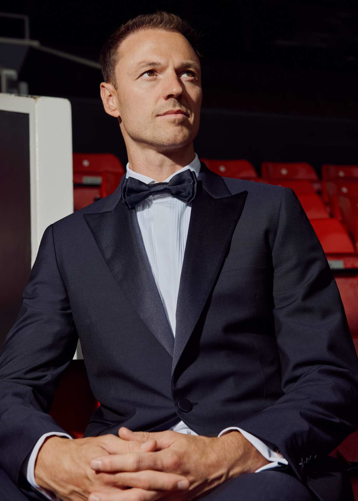 The Soho - Men's Tailored-Fit Black Wool-Mohair Evening Suit